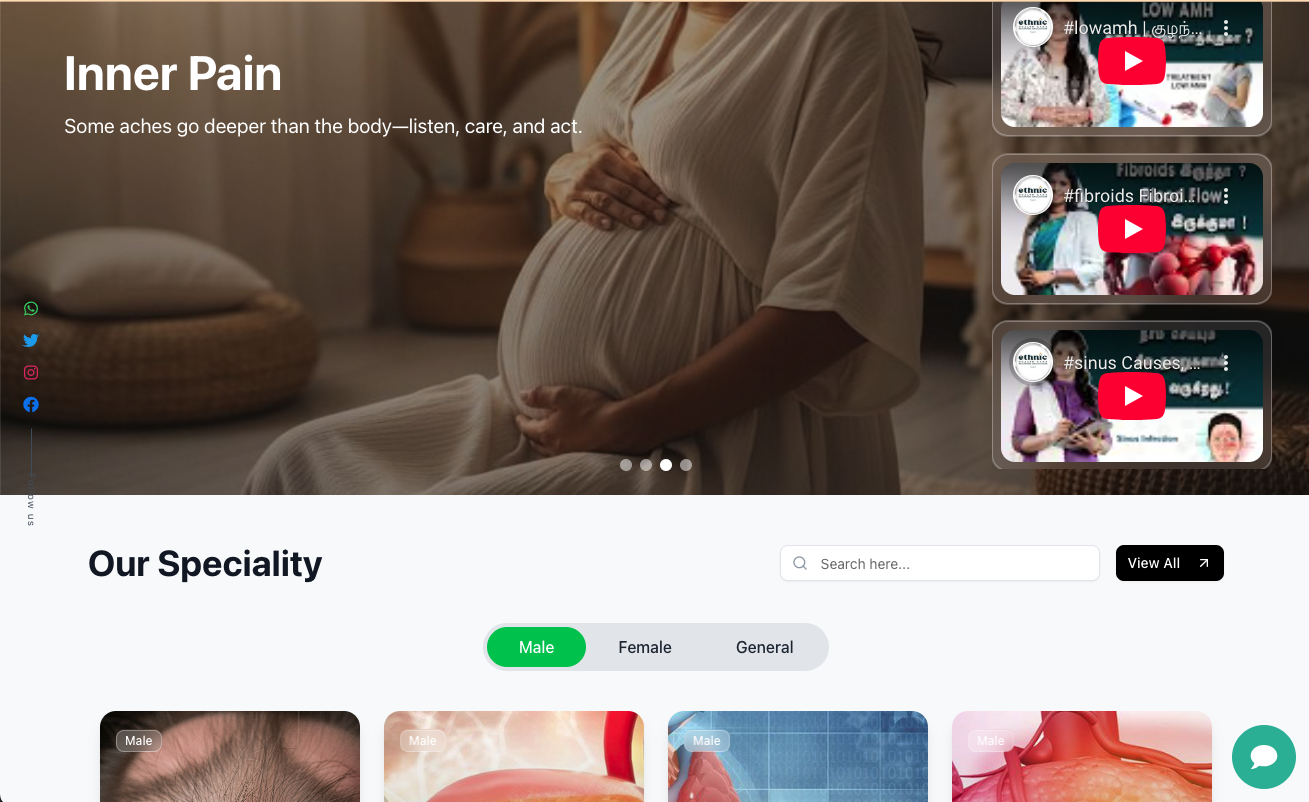 EthnicHealthCare Web App